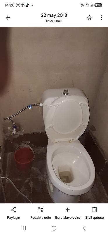 аренда столовой: 1 otaqlı kiçik ev (studia tipli) – mebellə - Otaq: yataq/istirahət — 5