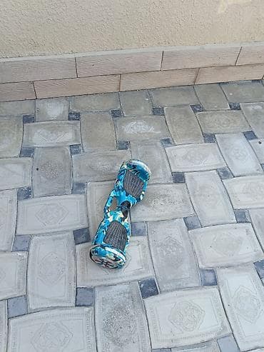 Elektrikli hoverboard – mavi-kamuflyaj dizayn - 2 təkərli, giroskop