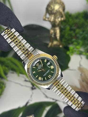 kişi kutkalari: Yeni, Qol saatı, Rolex, rəng - Qızılı — 1