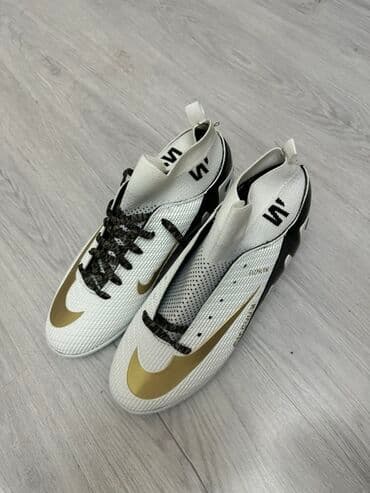 nike mercurial qadın krossovkaları: Məhsul: Futbol butsası (Nike Mercurial tərzində) - Rəng: ağ/qaralı — 1