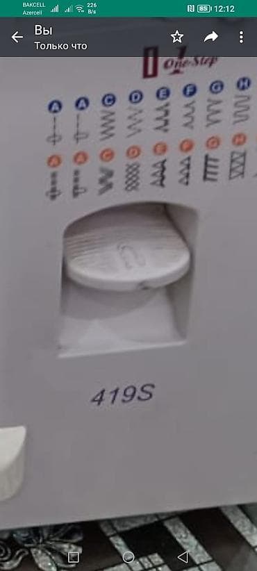 xrustal alıram: 260 Azn tikiş maşini alinib,istifade olunmayib əla veziyyetde.Camadani — 2