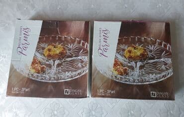 Mətbəx aksesuarları: Boşqablar, 1 əd, Şüşə — 2