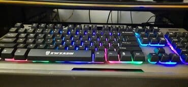 60 klaviatura: ⌨️Eweadn Klaviatura 🌈 İşıqlı klaviaturadır 🆕Yenidir işlənməyib ✅Digər — 5