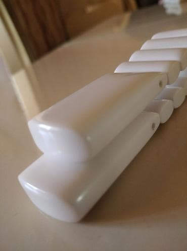 pasta roza: Təsbeh Əl işidir Перекидные чётки - Ağ, parlaq plastikdən modul — 4