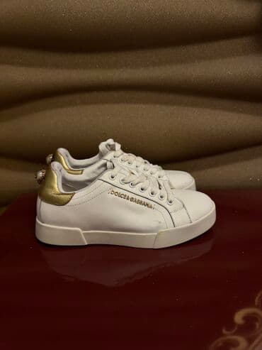 asics onitsuka tiger qadın krossovkaları: Dolce & Gabbana, Ölçü: 40, rəng - Ağ, İşlənmiş — 1