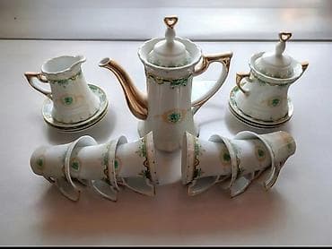 cay: Çay dəsti, rəng - Ağ, Farfor, 6 nəfərlik, Türkiyə — 2