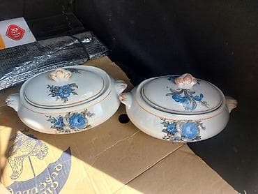 semicka gulu: Sup qabları, 2 ədədli dəst, rəng - Ağ, Farfor — 1