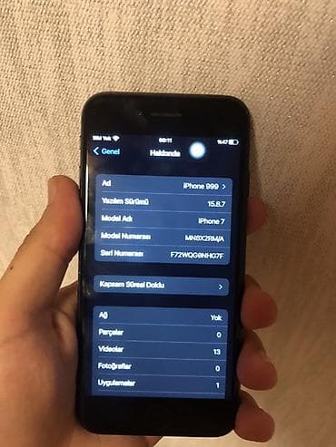 IPhone 7, 32 GB, Qara, Barmaq izi