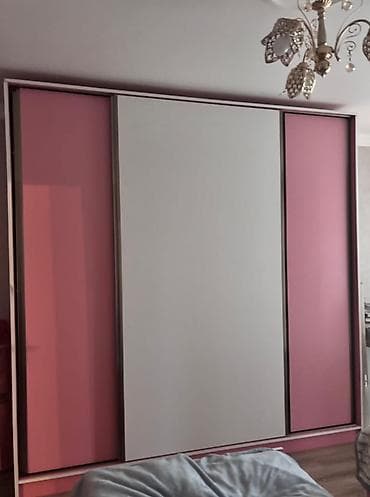 tek neferlik: 3 qapılı, Siyirməli, Rəngli, Digər material, Kupe, Düz dolab — 1