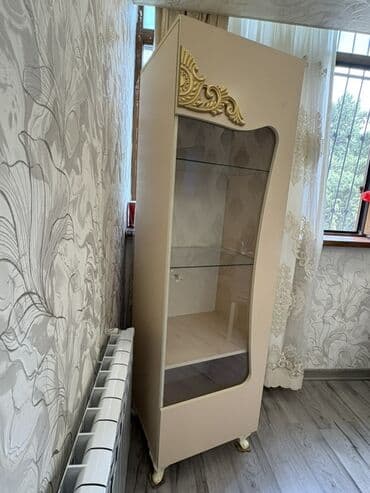 стенка кровать: Б/у, Распашной, 1 дверь Прямой шкаф, Горка — 2