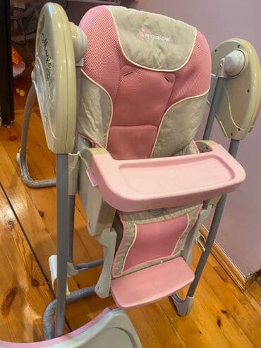 купить детский столик для кормления: Yelləncək +qidalanma kreslosu + stoı — 4
