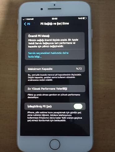 ayfon es 6: IPhone 8 Plus, 64 GB, Ağ, Barmaq izi — 4