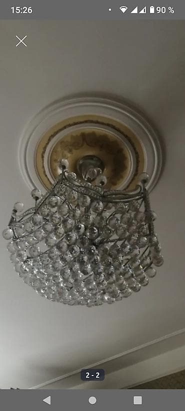 işıq lampası: Çılçıraq, 10 və daha çox lampa, Xrustal — 2