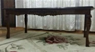 12 nəfərlik masa: Stol 12 nəfərlik İranindi təmiz taxta 250 man, ölcüsü 2,35 * 1,15 — 1