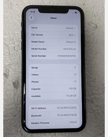 iphone x max ikinci el: IPhone 11, 128 GB, Jet Black, Face ID, Hissə-hissə ödəniş — 2