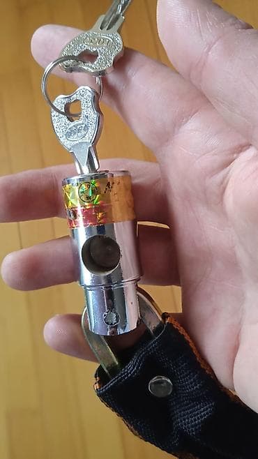 Velosiped ehtiyyat hissələri: Dəmir velosipet və skuter üçün zincir kilit.Şəkildə orjinal hologramı — 2