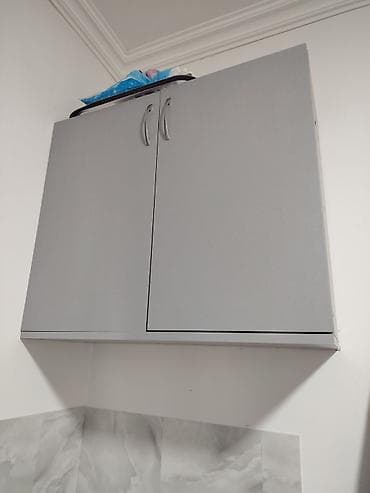 divan ustu: Mətbəx dolabı dəsti - Rəng: boz (mat səth) - Komplekt: divardan — 1