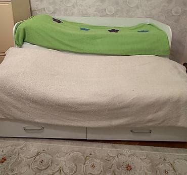 taxta gence: Uşaq/yeniyetmə üçün funksional çarpayı - Rəng: ağ - Material — 2