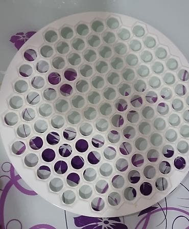 kursda reception: Düşbərə forma plastik süzgəc/qrill – mətbəx və ya vanna üçün — 1