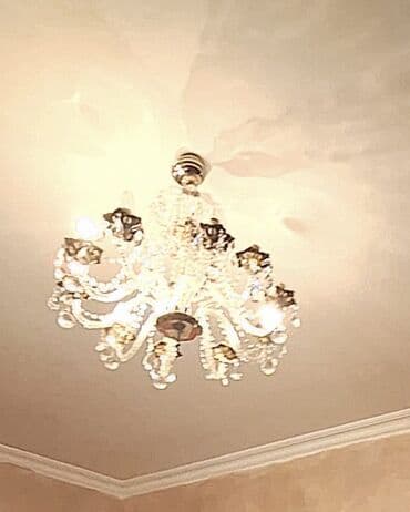 dekor işıq: Çılçıraq, 8 lampa, Xrustal — 1