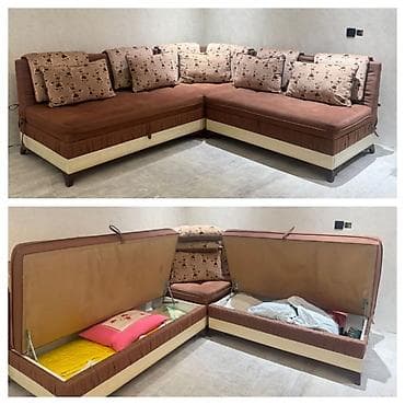 ikinci el taxt: Künc divan, İşlənmiş, Açılan, Bazalı, Parça, Çatdırılma yoxdur — 1
