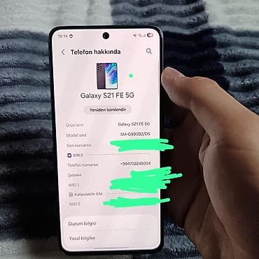 şur mikrafonlar: Samsung Galaxy S21 FE, rəng - Boz, İki sim kartlı — 9