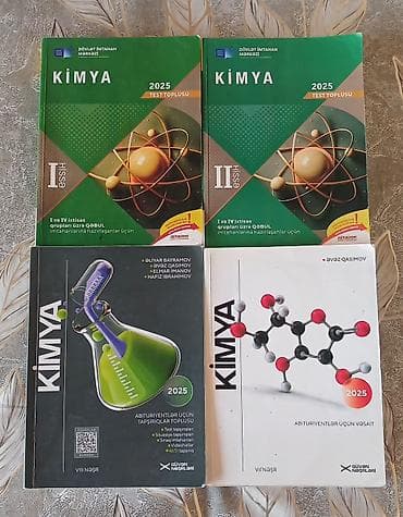 saatlar type 0: ​1-ci və 4-cü qrup abituriyentləri üçün Kimya Paketi (4 kitab bir — 1