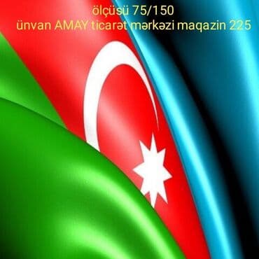 bayraq koynekleri: Azərbaycan bayrağı. Təzə. Atlas matryaldan hazırlanmış. Yüksək — 1