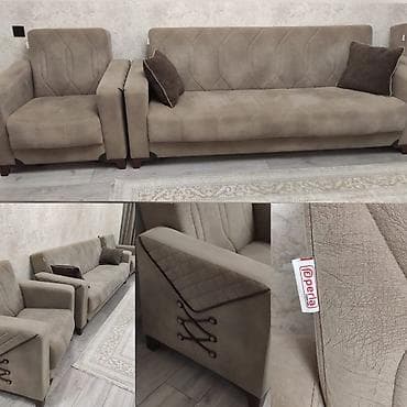 acılan kreslo: Divan +2 kreslo birlikde 300 azn satilir‼️acilir bazalidir perladan — 1