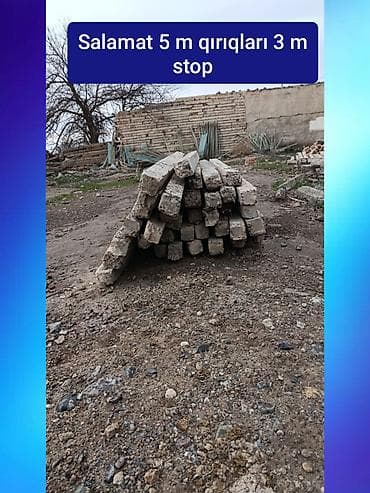 Beton dirəklər/şpal dəstəsi - Uzunluq: 5 m “salamat” dirəklər - Qırıq