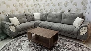 gencede divan: Künc divan 570 Azn satılır.1 aydır alınıb 1100 Azn.Ölçü: 3*2m. Açılır — 1