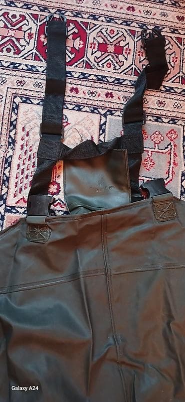 uşağ paltarlari: Su keçirməyən balıqçı kombinezonu (çəkməli wader) - Model: hündür — 2