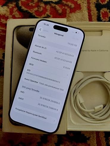 en ucuz televizorlar: IPhone 15 Pro, 128 GB, Ağ — 7
