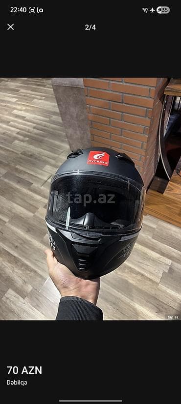 Мототранспорт: Motosiklet dəbilqəsi – CYCKING markası - Tam üz (full-face) model - — 2