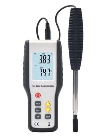 küləyin sürətini ölçən cihaz: Anemometr. Model: HTI HT-9829 - Külək sürəti və temperatur ölçən — 1