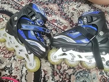 İnline konkilər – mavi/qara rəngdə, 4 təkərli model - Brend: Goslqme