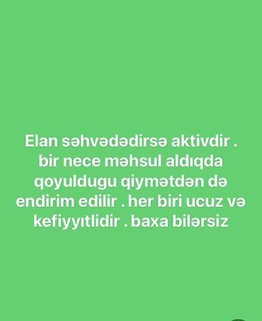 Digər məişət məhsulları: Məhsullar toplusu – ucuz və keyfiyyətli - Elan aktivdir. - Bir neçə — 1