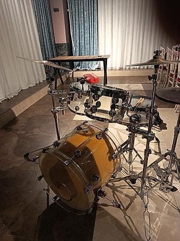Akustik nağara dəsti – akril (şəffaf) korpusu mapexs durum drums — 3