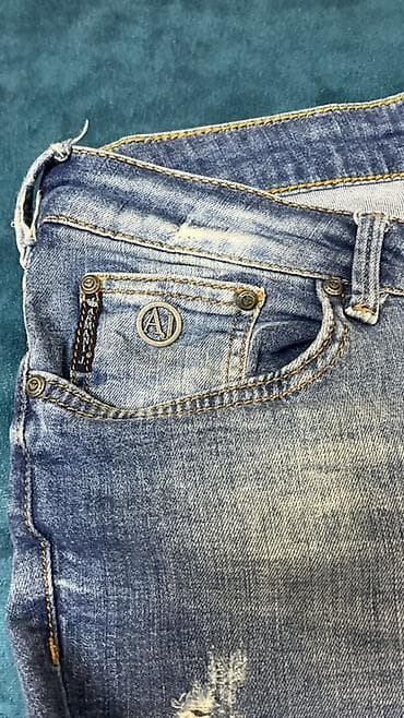 kişi geyim: Cins şalvar, Armani Exchange, XS — 2