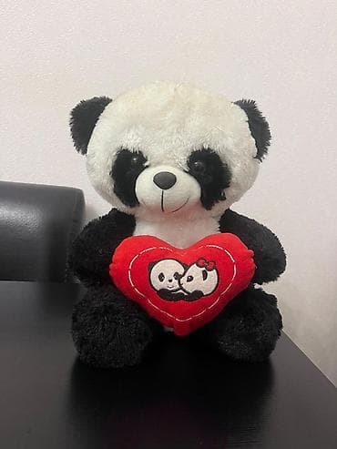 usaq kuklalari: Yumşaq oyuncaq dəsti – panda və it - Panda fiqurlu plyuş oyuncaq — 1