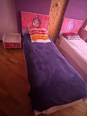 lovhe: Uşaq/yeniyetmə otağı üçün dəst - 2 ədəd tək nəfərlik çarpayı – — 2