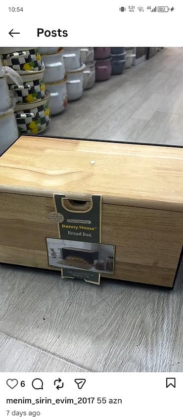 komputer şəkilləri: Danny Home Bread Box – çörək və bulkalar üçün saxlanma qutusu. - — 4