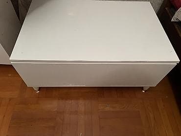 sandiğ: Ağ rəngli saxlamalı oturacaq/qutu tipli komod - Minimalist dizayn — 1