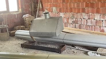 das komur: Mangal və tüstü çəkən başlıq dəsti - Metal mangal: uzun düzbucaqlı — 2