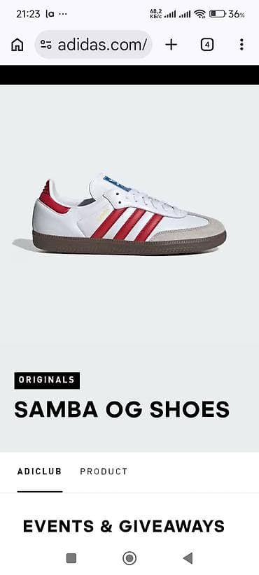 Botinkalar: Məhsul: Adidas Originals Samba OG ayaqqabıları Xüsusiyyətlər: - — 1