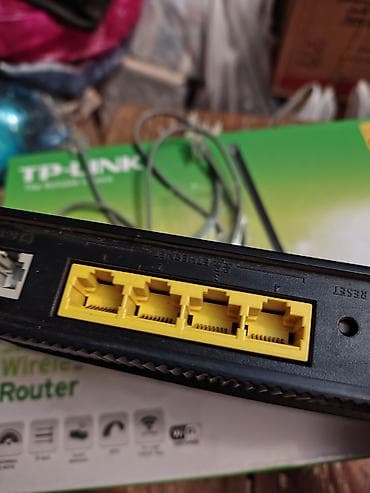 ev modem: TP-Link simsiz marşrutlaşdırıcı + Pirelli PRG A1010 modem Məhsul — 2