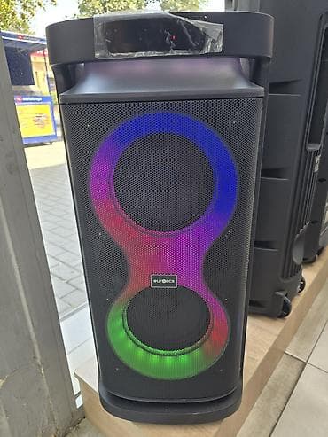 elg kalonka: Karaoke bluetooth kalonka portativ səs sistemi - Güc: 100W - — 3