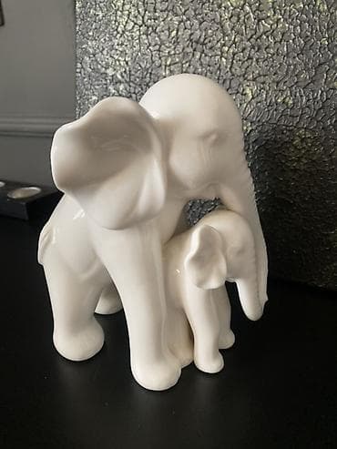 Fiqur, Keramika, rəng - Ağ