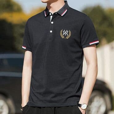 женские поло футболки: Мужское поло, L, цвет - Белый — 1