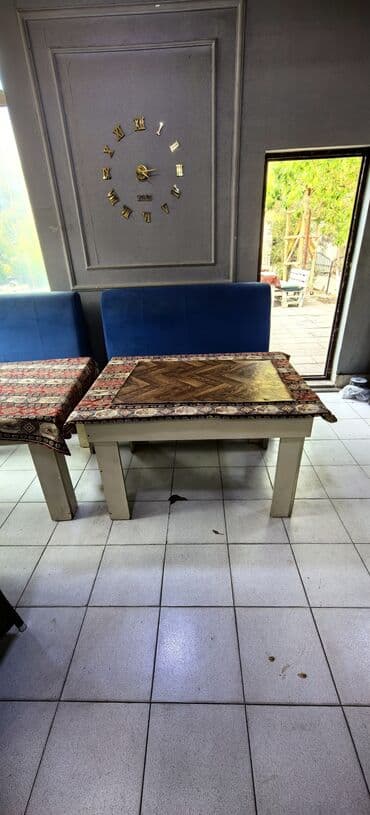 стол для переговоров овальный: Гостиный стол, Нераскладной, MDF, Квадратный стол — 4